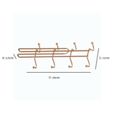 Suporte Para 8 Xicaras Encaixe Armário Rose Gold