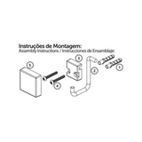 Suporte para Shampoo Inox Fixação Parafuso na Parede