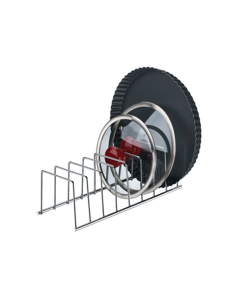 Organizador de Tampas, Formas, Travessas e Frigideiras Aço Carbono Cromado