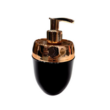 Dispenser Porta Sabonete Liquido Acquaset Preto e Rose Gold 300ml