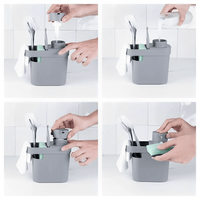 Dispenser Porta Detergente e Organizador de Pia Trium Branco 650 Ml