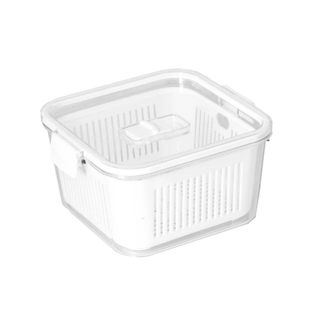 Pote Hermético Slim Multiuso Branco 1,3 Litros
