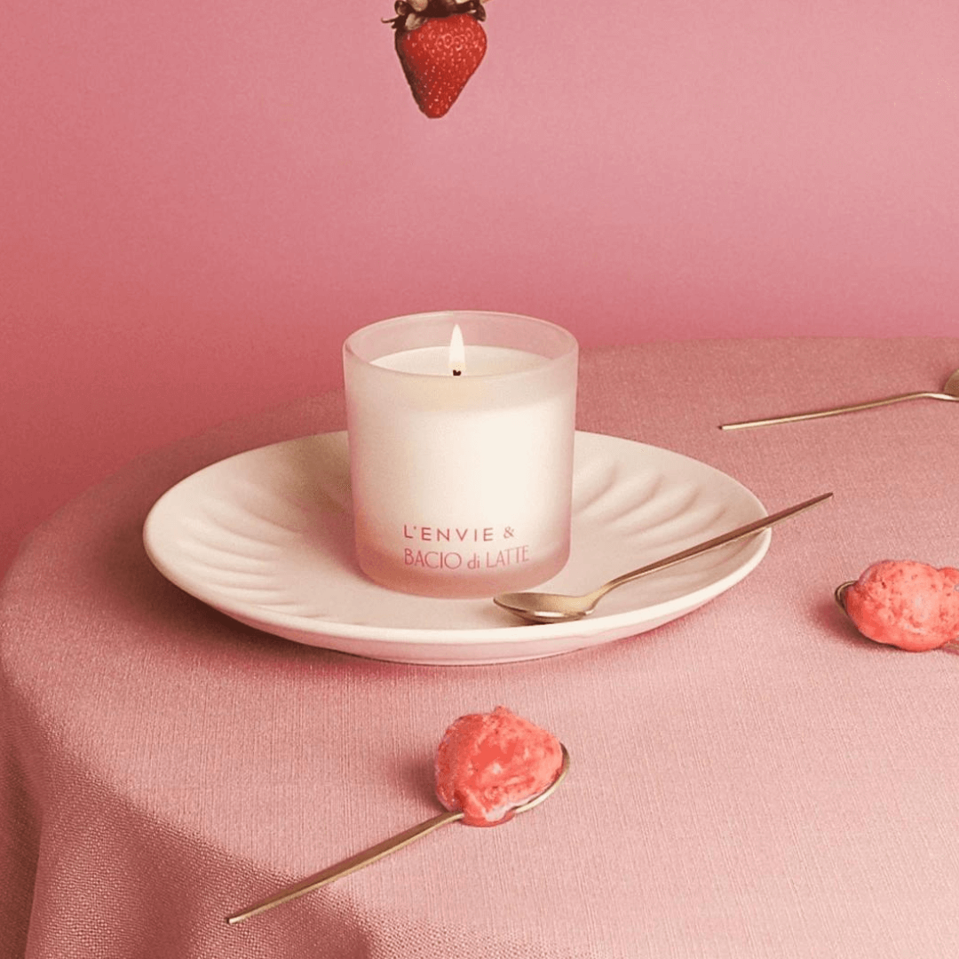 Vela Aromática Perfumada Fragola Bacio Di Latte 170G L'envie