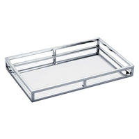 Bandeja Aço Inox com Espelho 41cm - Ela Decora