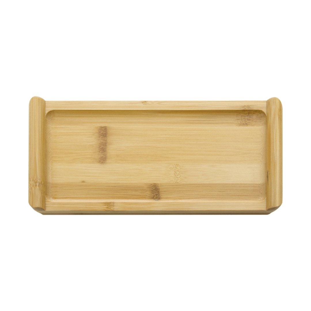 Bandeja de Bambu High com Alça Ecokitchen 28cm - Ela Decora