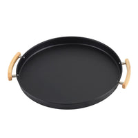 Bandeja Metalla Preto 41,5cm - Ela Decora