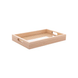 Bandeja Retangular de MDF com Fundo Trelica 30cm - Ela Decora