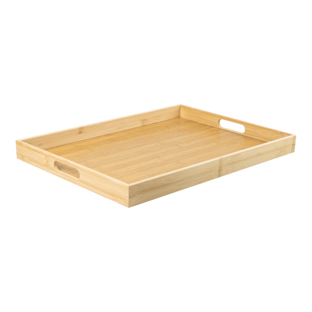 Bandeja Sense de Bambu com Alças 48cm - Ela Decora