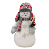 Boneco de Neve Decorativo com Gorro e Cachecol sem Pés 40cm - Ela Decora