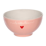 Bowl de Porcelana L'amour Rosa 440ml - Ela Decora