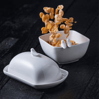 Bowl Porcelana Birds Branco 16cm - Ela Decora