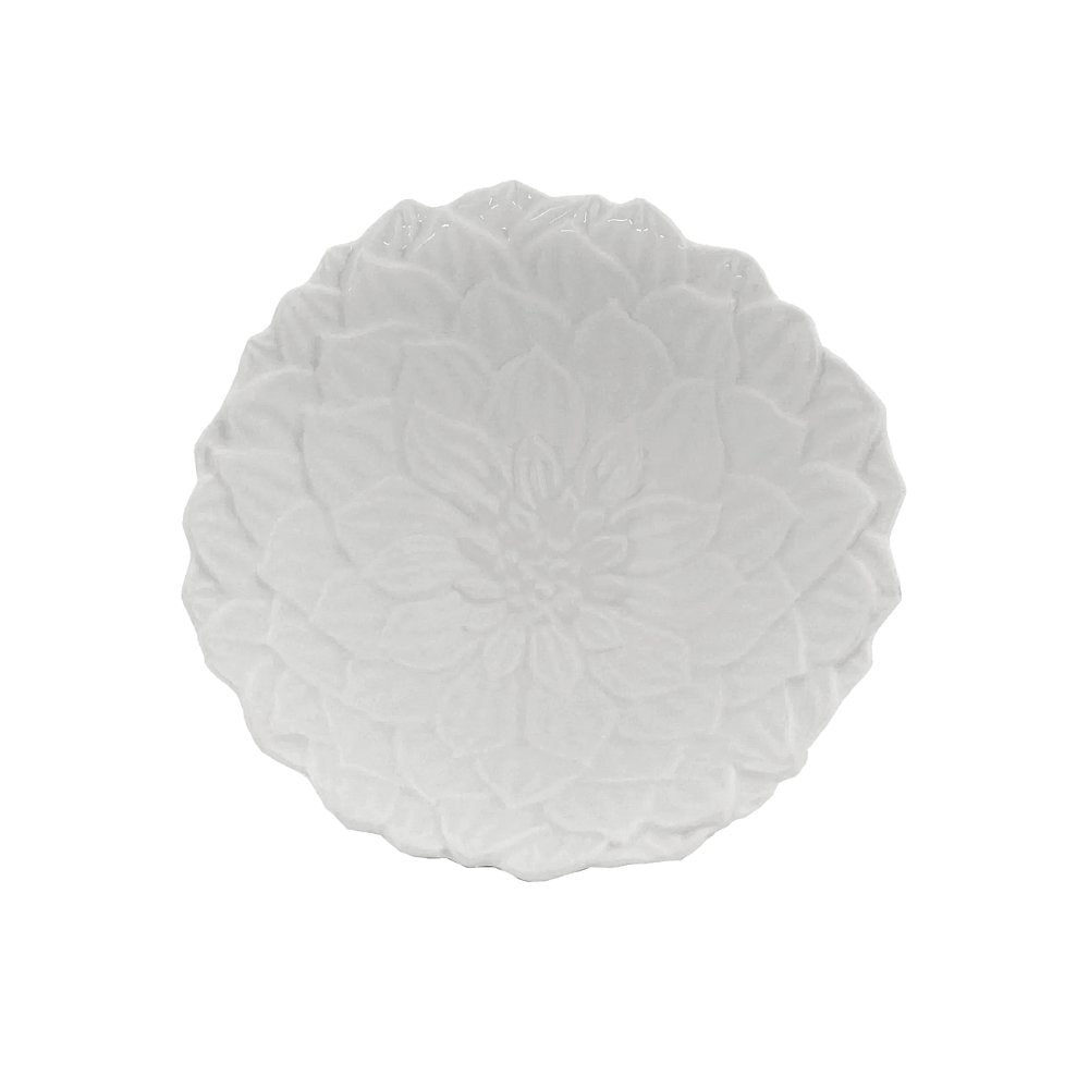 Bowl Porcelana Daisy Flor Branco - 14 cm - Ela Decora