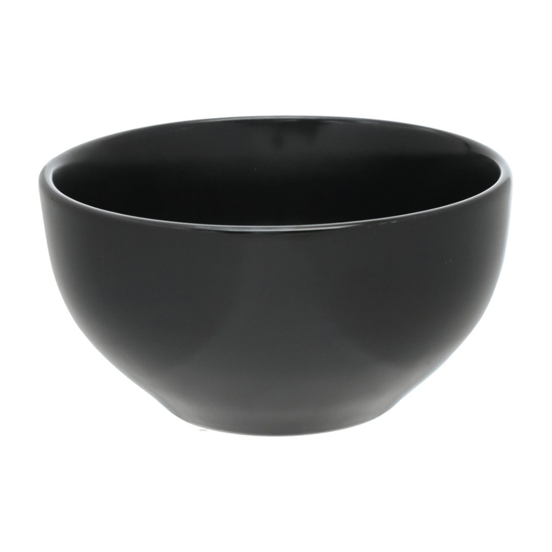 Bowl Redondo de Cerâmica Charlotte Preto 580ml - Ela Decora