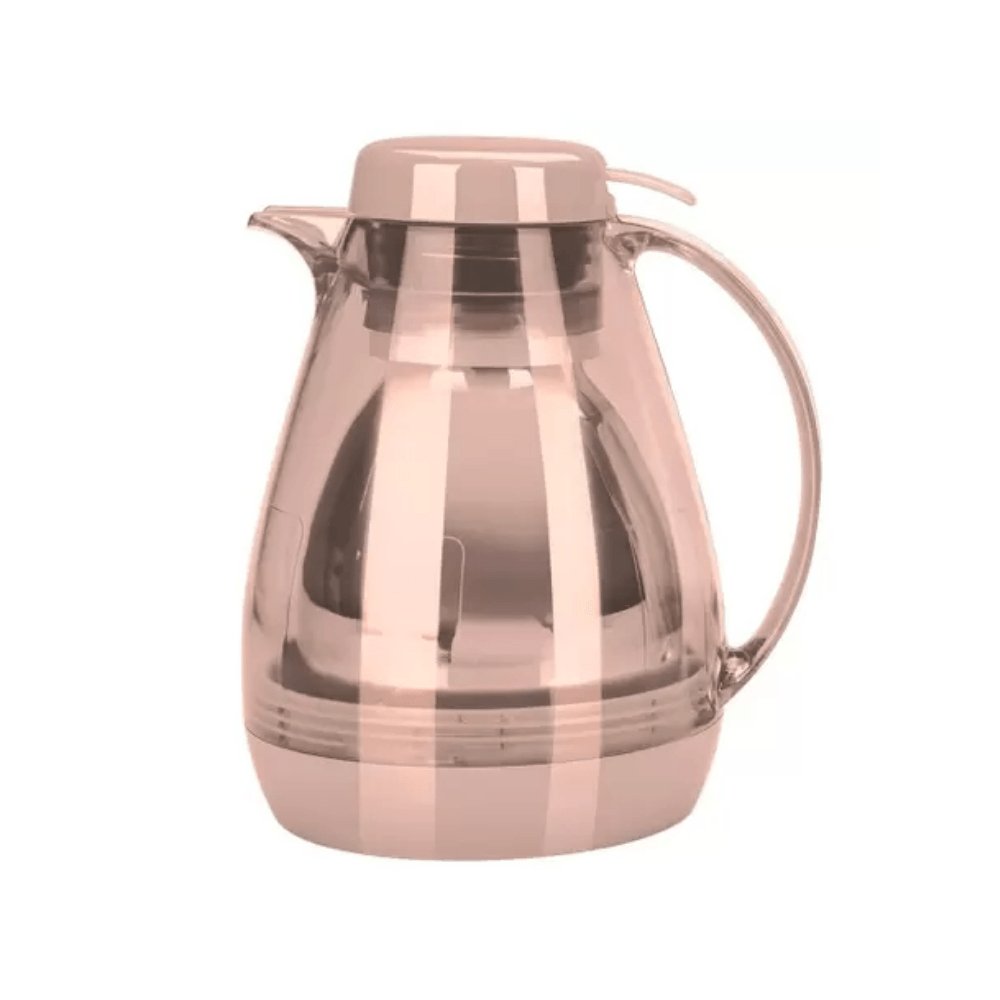 Bule Termico Com Gatilho 700ml Rosa Blush - Ela Decora