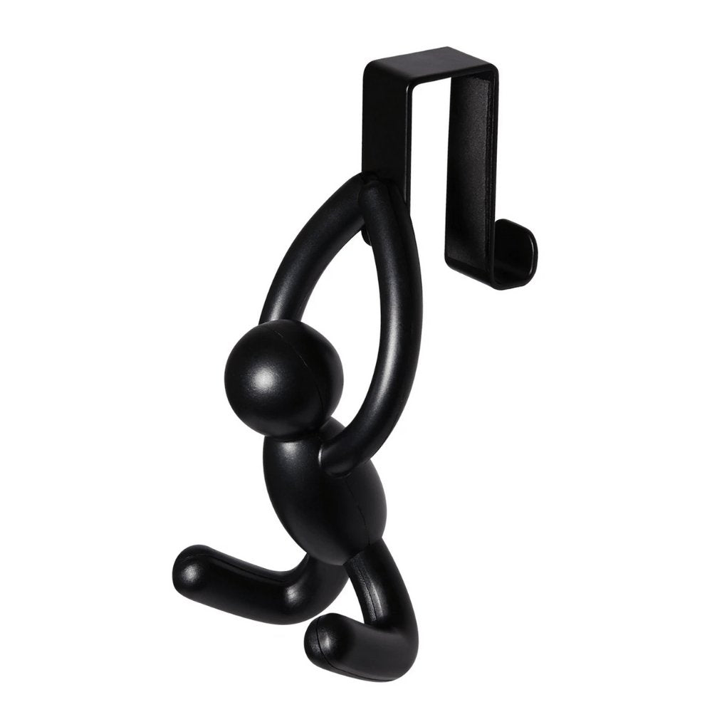 Cabide Gancho de Porta para Encaixar Buddy Preto Umbra - 13 cm - Ela Decora