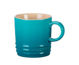 Caneca De Cappuccino Ceramica Azul Caribe Le Creuset - 200 ml - Ela Decora