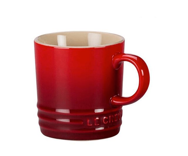 Caneca de Cappuccino Vermelha 200ml Le Creuset - Ela Decora