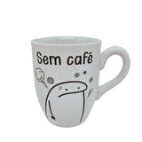 Caneca de Porcelana Meme Branca 350ml - Ela Decora