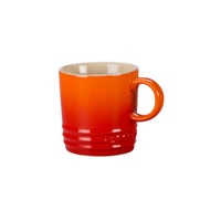 Caneca Espresso Cerâmica Laranja Le Creuset - 100 ml - Ela Decora