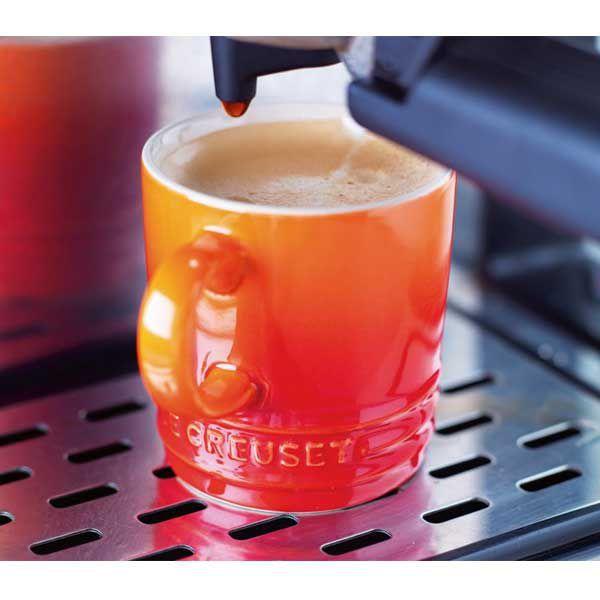 Caneca Espresso Cerâmica Laranja Le Creuset - 100 ml - Ela Decora