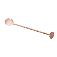 Colher Bailarina de Aço Inox Tress Rose Gold 26cm - Ela Decora