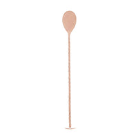 Colher Bailarina de Aço Inox Tress Rose Gold 26cm - Ela Decora