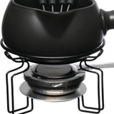 Conjunto de Fondue Genebra Preto 8 peças 750ml - Ela Decora