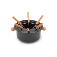 Conjunto de Fondue Lucerna Preto 11 Peças - Ela Decora