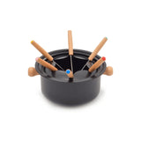 Conjunto de Fondue Lucerna Preto 11 Peças - Ela Decora