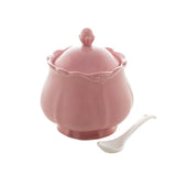 Conjunto para Chá Fancy em Porcelana Rose 3 Peças - Ela Decora