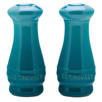 Conjunto Saleiro e Pimenteiro Azul Caribe 110ml Le Creuset - Ela Decora