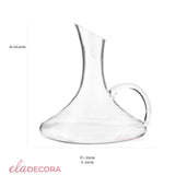 Decanter para Vinho com Alça 1,5 Litros - Ela Decora