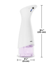 Dispenser Porta Detergente Automático com Sensor Espuma Otto Branco 280ml - Ela Decora