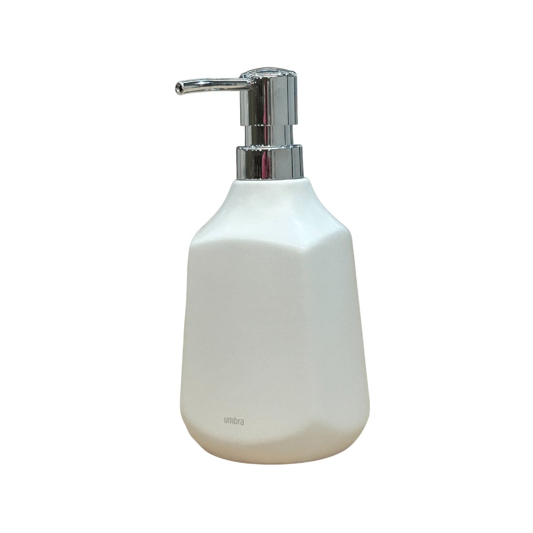 Dispenser Porta Sabonete Liquido Corsa Branco 384ml - Ela Decora