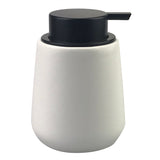 Dispenser Porta Sabonete Líquido de Porcelana Branco e Preto 400ml - Ela Decora