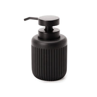 Dispenser Porta Sabonete Liquido em Cimento Preto 14cm - Ela Decora