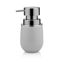 Dispenser Porta Sabonete Liquido New Belly Cromo Branco Off White - 400 ml - Ela Decora