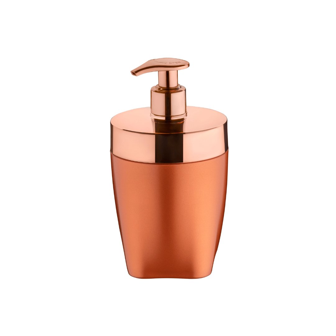 Dispenser Porta Sabonete Liquido Rose Gold 16cm - Ela Decora