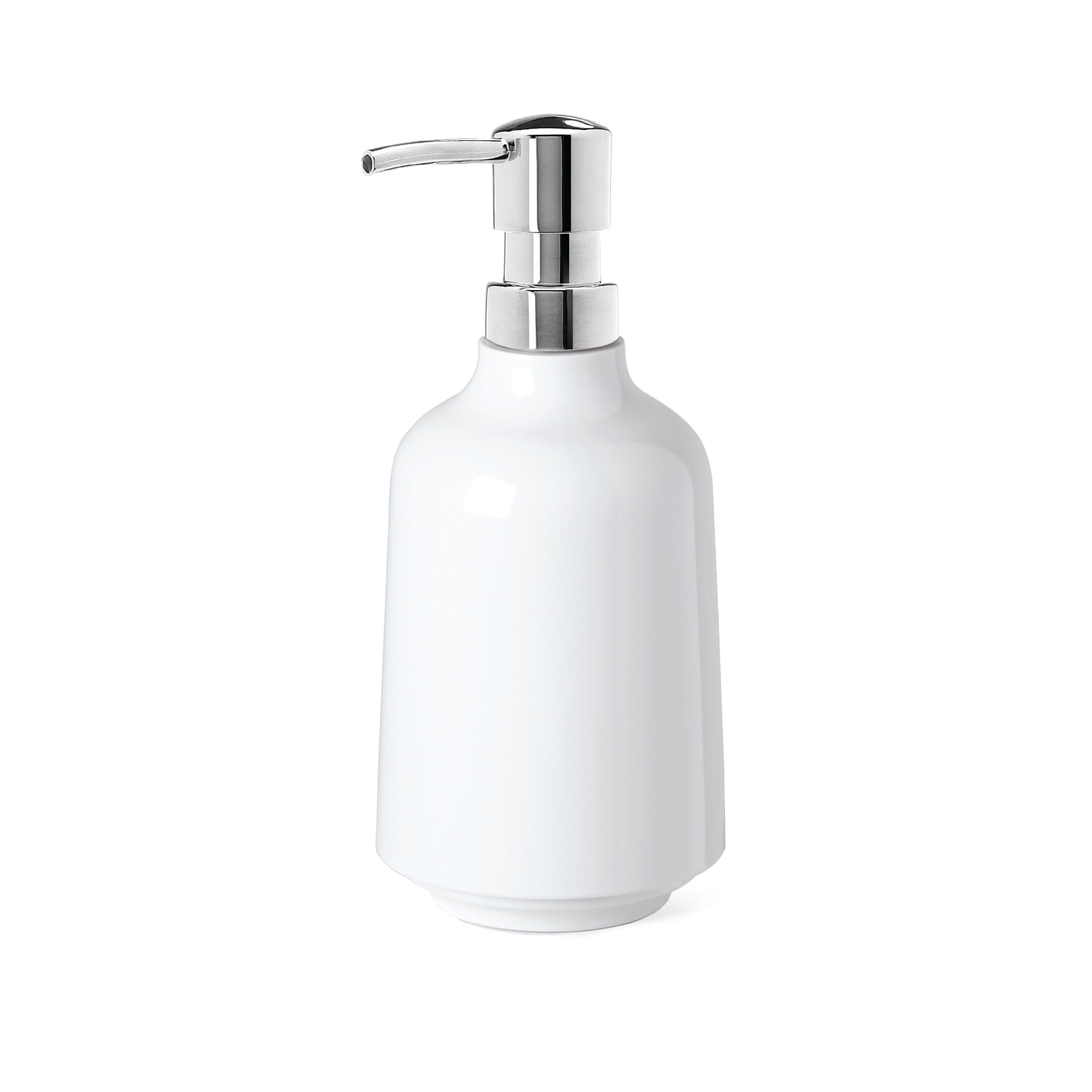 Dispenser Porta Sabonete Líquido Step Branco 385ml - Ela Decora