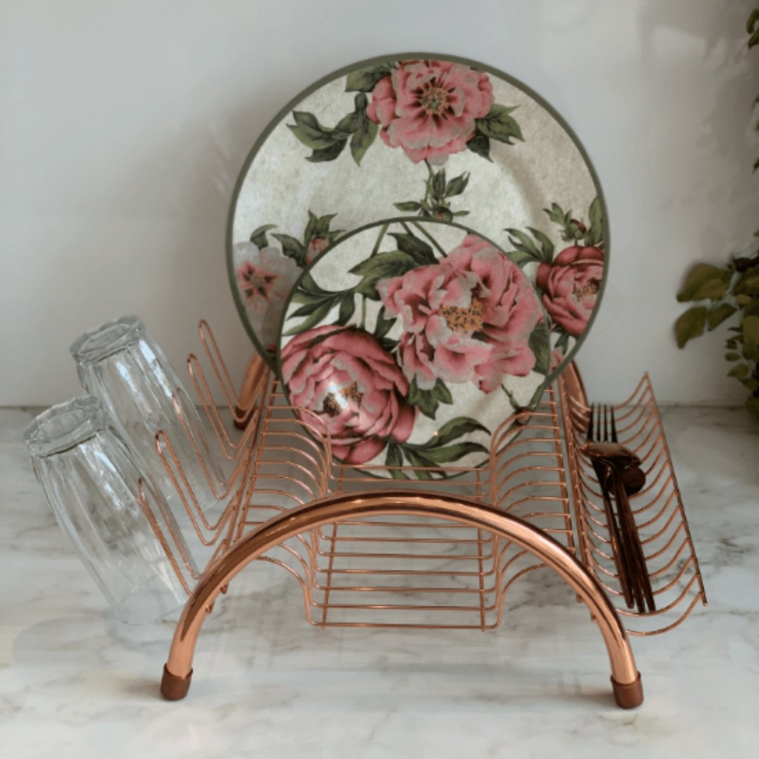 Escorredor de Louças Rose Gold - Ela Decora