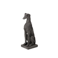 Escultura Cachorro em Poliresina Preta 32cm - Ela Decora