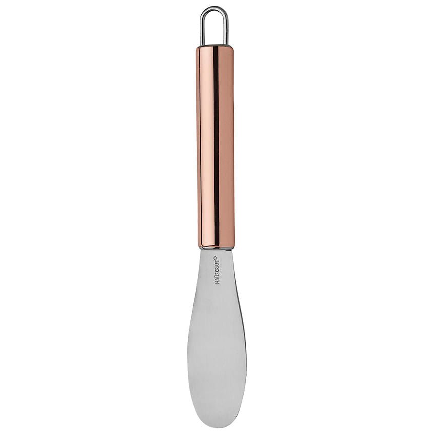 Espátula para Manteiga Inox Cabo Metalizado Rose Gold - Ela Decora