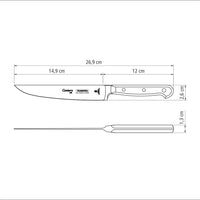 Faca em Aço Inox Century 26,9cm Tramontina - Ela Decora