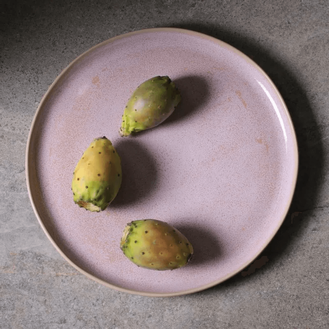 Prato Raso Bio Litchi Stoneware Rosa 27,5cm