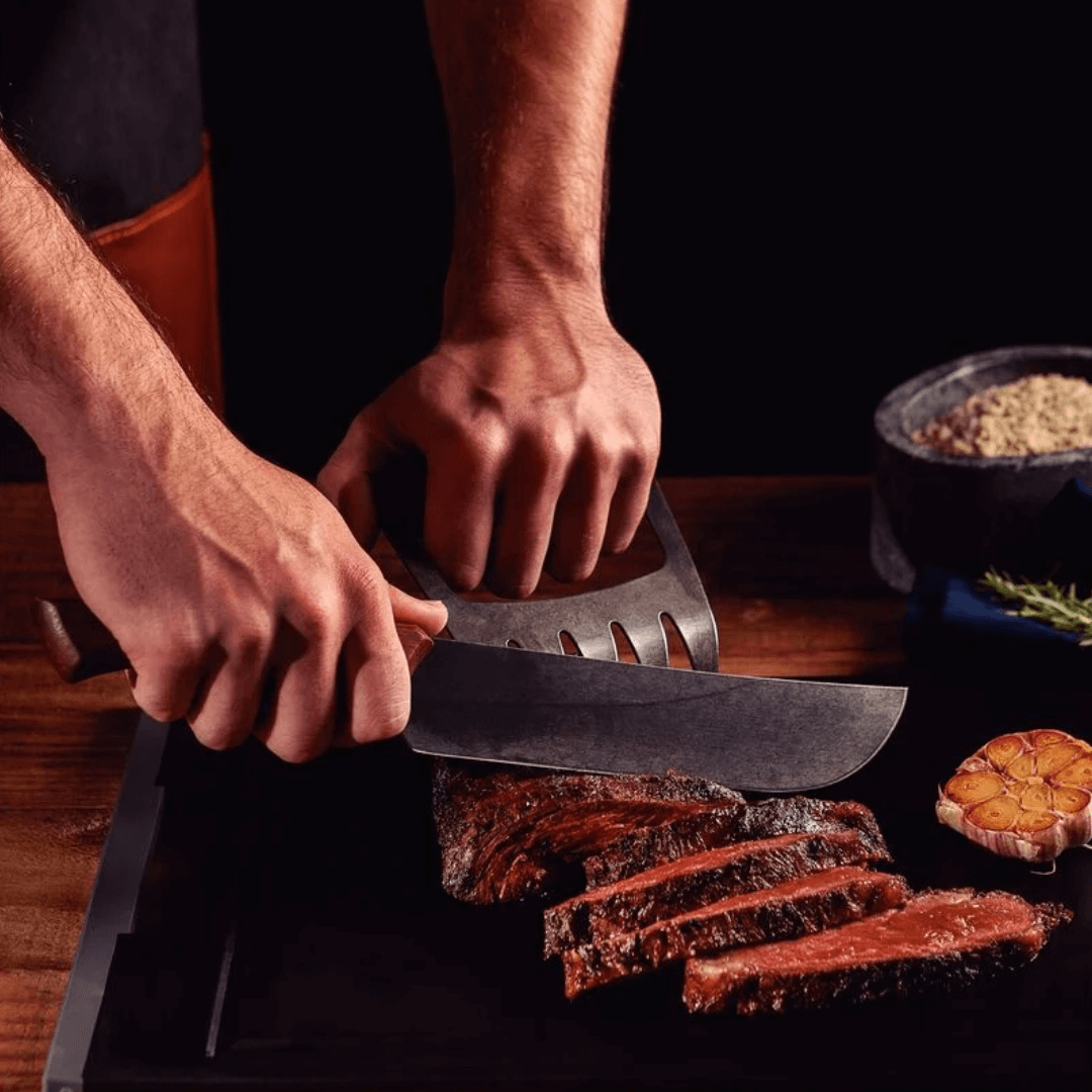 Faca de Carne Churrasco em Aço Inox Black 33,7cm Tramontina