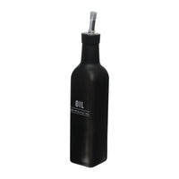 Galheteiro para Azeite de Vidro Manhattan Preto 300ml - Ela Decora