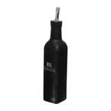 Galheteiro para Azeite de Vidro Manhattan Preto 300ml - Ela Decora