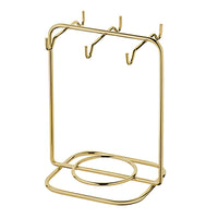 Suporte Porta Pires Maior E Xícara De Chá Dourado