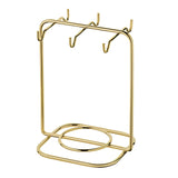 Suporte Porta Pires Maior E Xícara De Chá Dourado