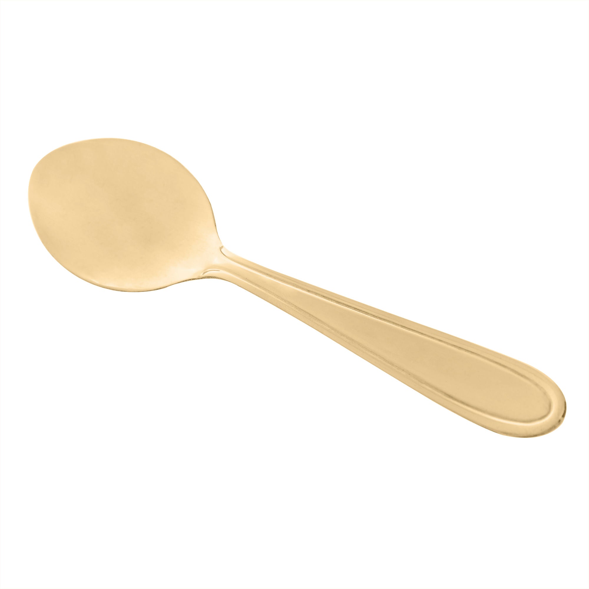 Jogo 6 Colheres para Sobremesa Gastro Aço Inox Dourado 13cm - Ela Decora